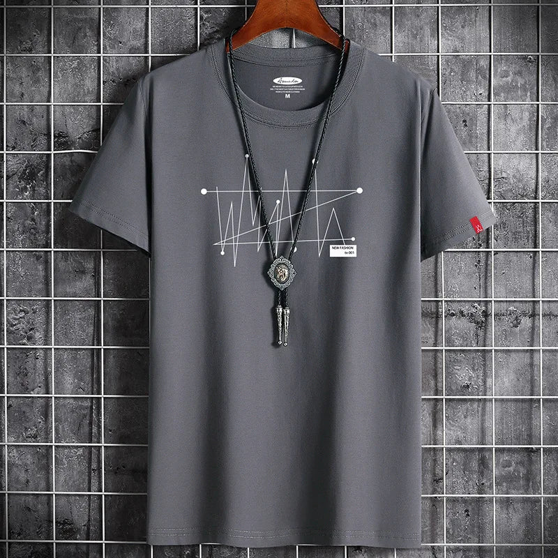 Camiseta Masculina Verão Vintage - Estilo Casual e Conforto